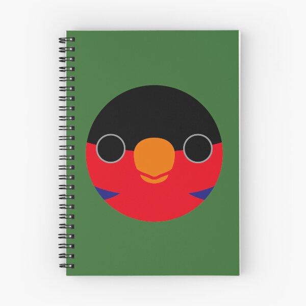 Item preview, The face of a Black-capped lory designed and sold by INKOYADO.