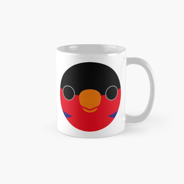 Item preview, The face of a Black-capped lory designed and sold by INKOYADO.