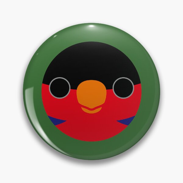 Item preview, The face of a Black-capped lory designed and sold by INKOYADO.