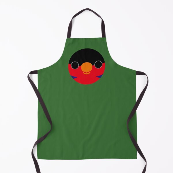 Item preview, The face of a Black-capped lory designed and sold by INKOYADO.