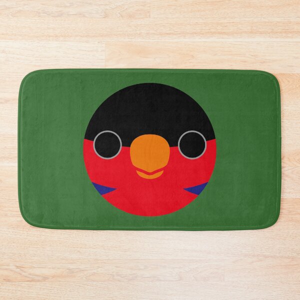 Item preview, The face of a Black-capped lory designed and sold by INKOYADO.