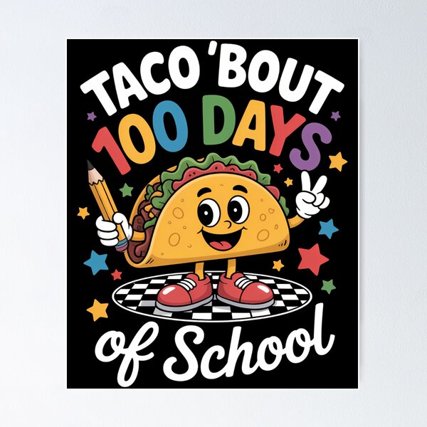 Item preview, Taco Cute 100 Days of School Teacher 100th Day Student designed and sold by DeadlockCrew.