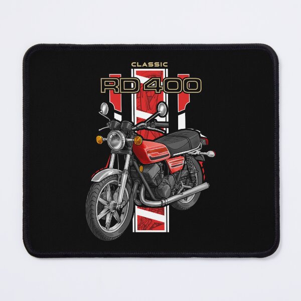 Item preview, Yamaha RD400 1976 (Brilliant Red) for Motorcycle Riders designed and sold by MotoApparelHub.