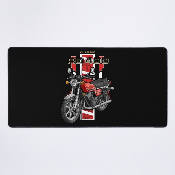 Item preview, Yamaha RD400 1976 (Brilliant Red) for Motorcycle Riders designed and sold by MotoApparelHub.