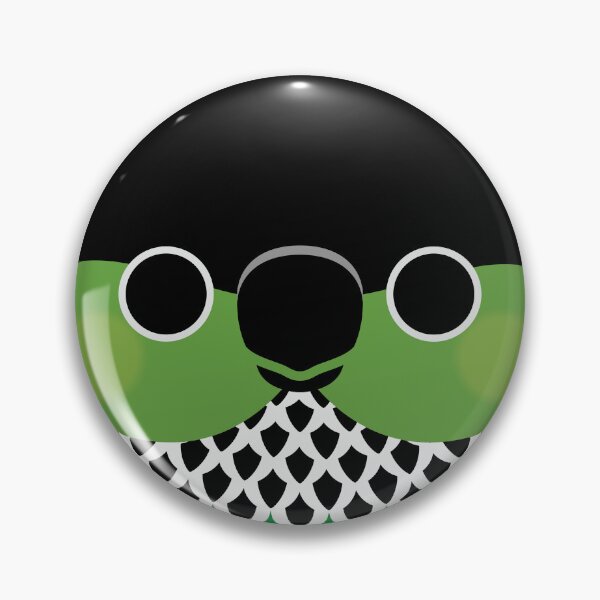 Item preview, The face of a Black-capped Conure designed and sold by INKOYADO.