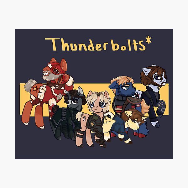 Item preview, Thunderbolts* Mlp Prints designed and sold by ScaredofStyro.