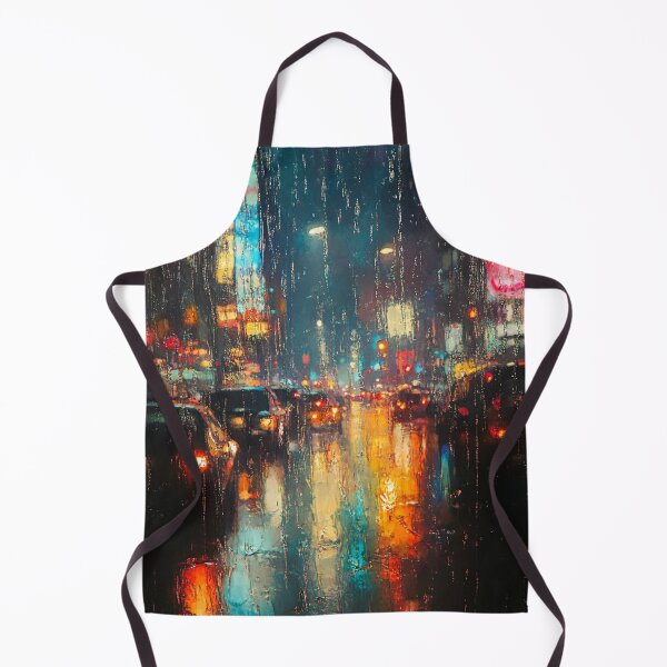 Item preview, Rainy City Lights Through Glass designed and sold by AITuneSphere.