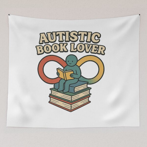 Item preview, Autistic book lover designed and sold by AstralMedia.
