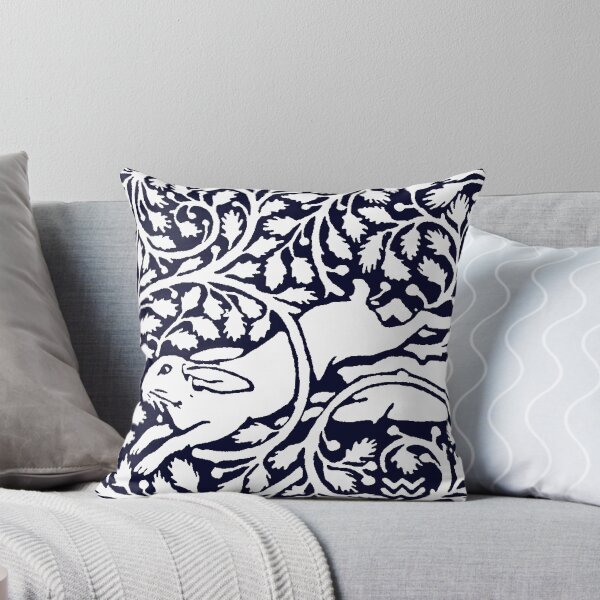 Item preview, Pair of Victorian Running Rabbits Walter Crane designed and sold by Pixelchicken.