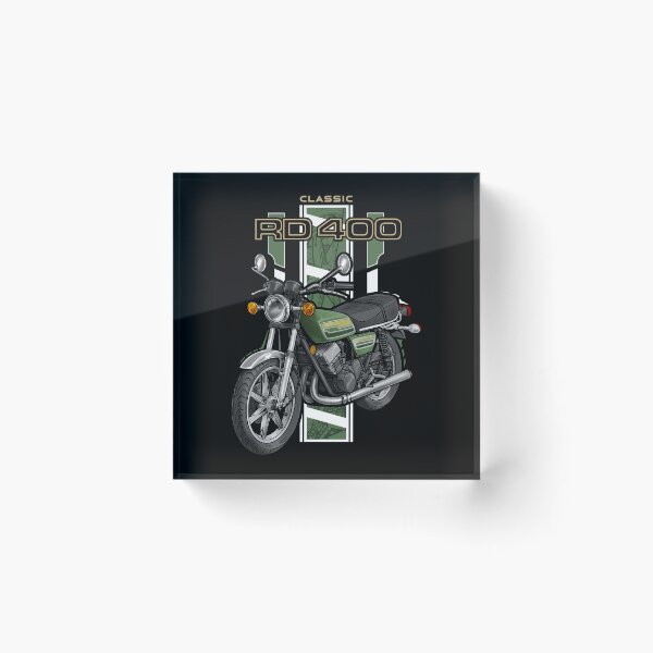 Item preview, Yamaha RD400 1976 (Geneva Green) for Motorcycle Riders designed and sold by MotoApparelHub.