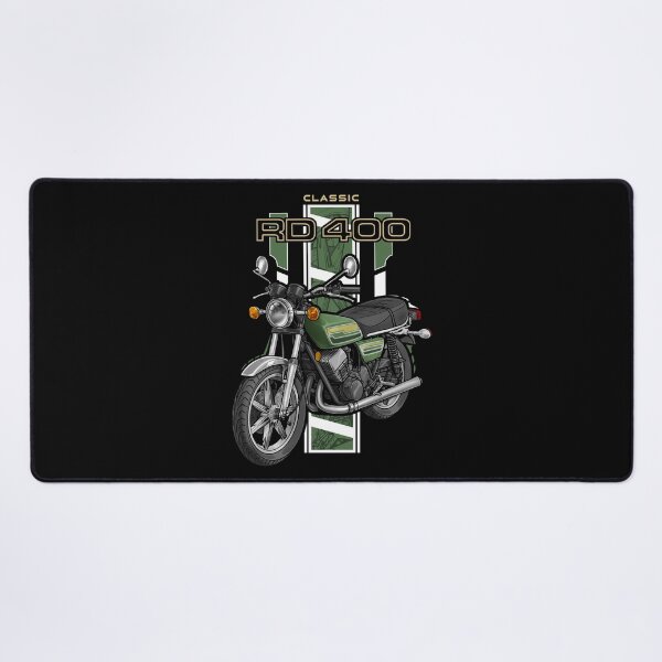Item preview, Yamaha RD400 1976 (Geneva Green) for Motorcycle Riders designed and sold by MotoApparelHub.