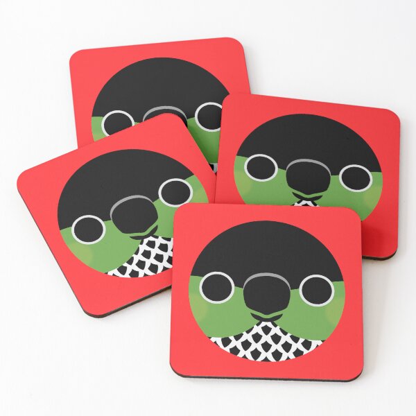 Item preview, The face of a Black-capped Conure designed and sold by INKOYADO.