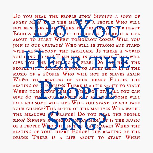 Artikelvorschau, Les Miserable — The Last Man Song-Lyrics und -Übersetzung entworfen und verkauft von broadwaygirl142.