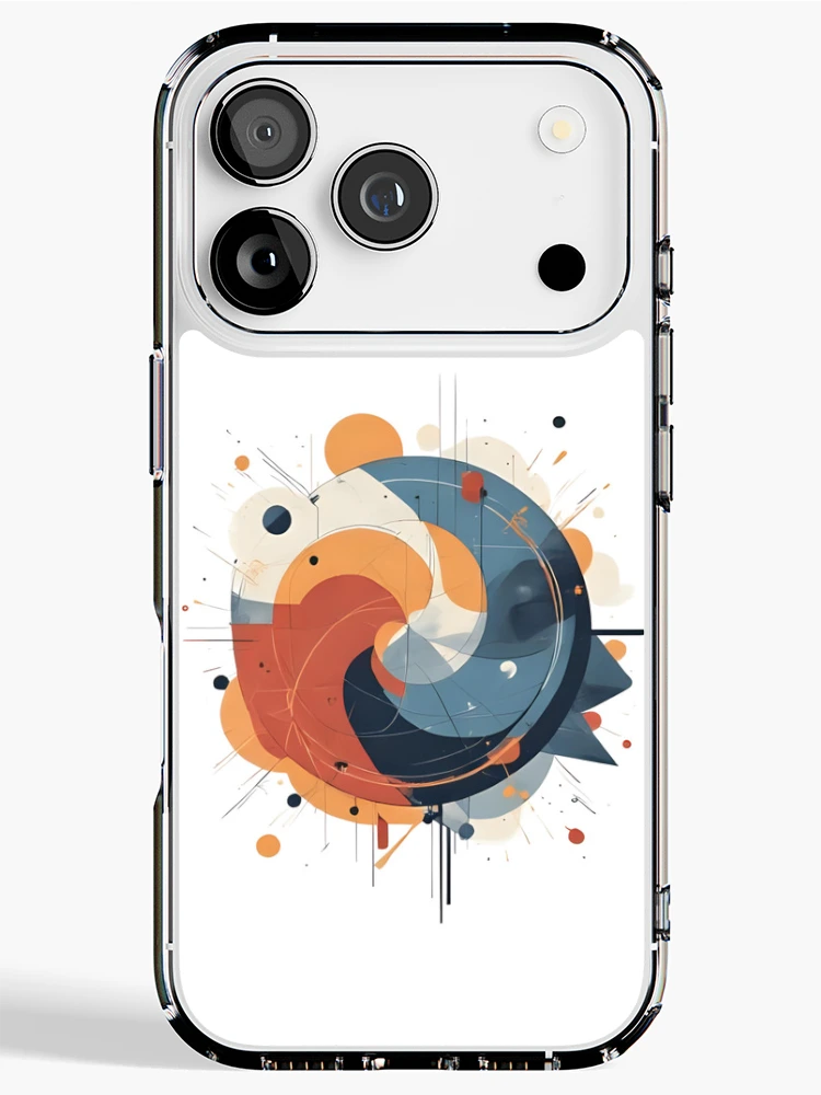 Thumbnail 1 of 5, iPhone Case, Modern Flow – Geometric Abstract Composition designed and sold by Pixel--Threads.