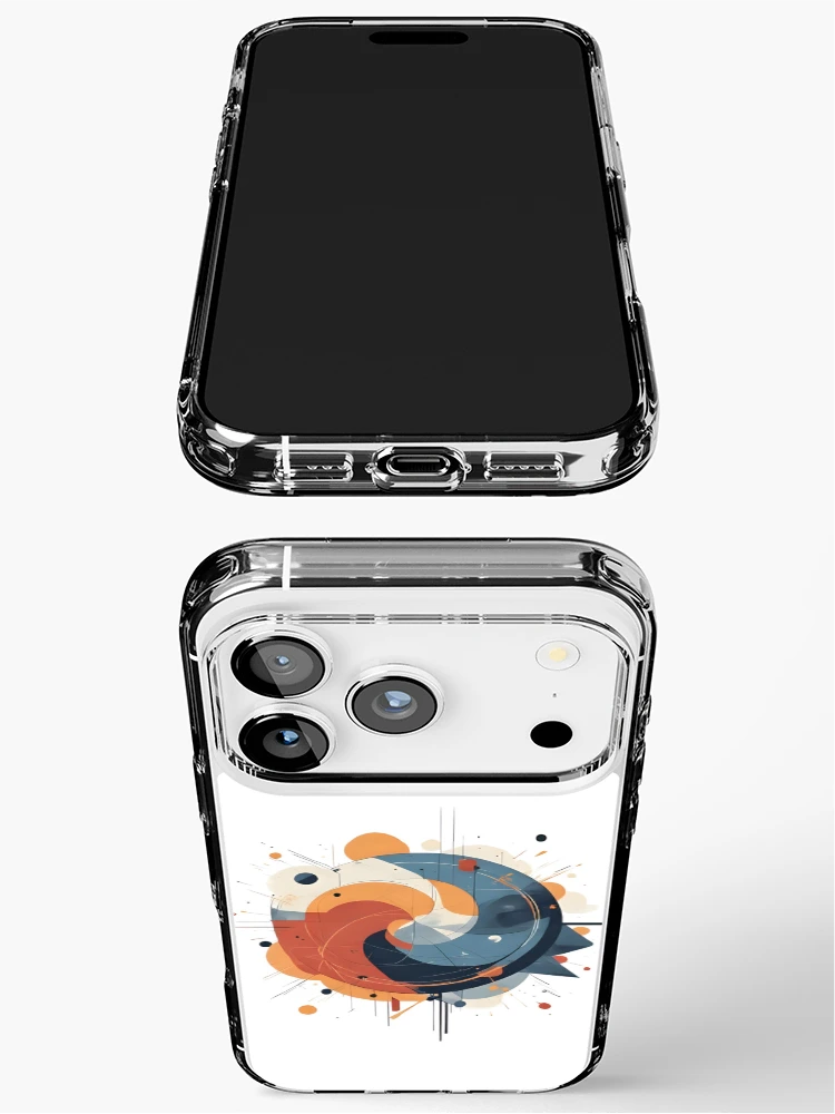 Thumbnail 3 of 5, iPhone Case, Modern Flow – Geometric Abstract Composition designed and sold by Pixel--Threads.