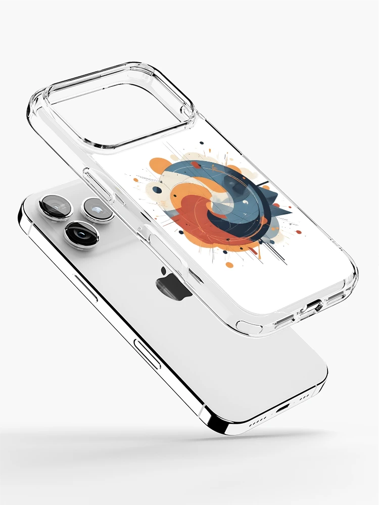 Thumbnail 2 of 5, iPhone Case, Modern Flow – Geometric Abstract Composition designed and sold by Pixel--Threads.