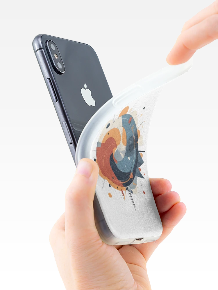 Thumbnail 4 of 5, iPhone Case, Modern Flow – Geometric Abstract Composition designed and sold by Pixel--Threads.