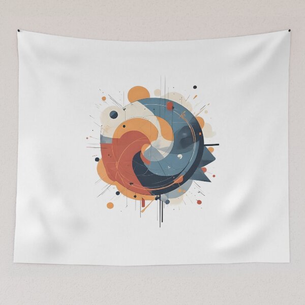 Item preview, Modern Flow – Geometric Abstract Composition designed and sold by Pixel--Threads.