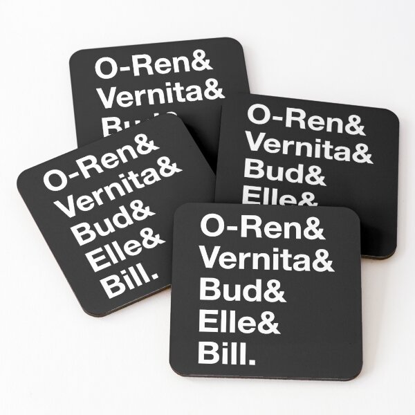 Item preview, Death List Five – O-Ren & Vernita & Bud & Elle & Bill – Kill Bill - White Text designed and sold by NiceHatHarry.