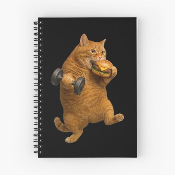 Item preview, Fitness Cat Trainer, Burger Cat – Cheeky Workout Motivation designed and sold by memememescat.
