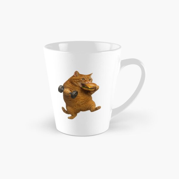 Item preview, Fitness Cat Trainer, Burger Cat – Cheeky Workout Motivation designed and sold by memememescat.