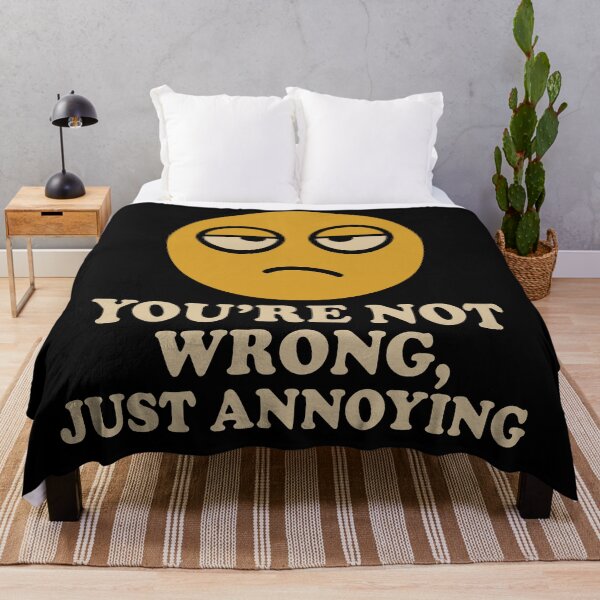 Item preview, Funny Emoji Quote Graphic Print for Anyone Who's Annoying designed and sold by ThreadQuirk.