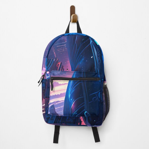 Item preview, flying whale in cyberpunk city designed and sold by ururuty.