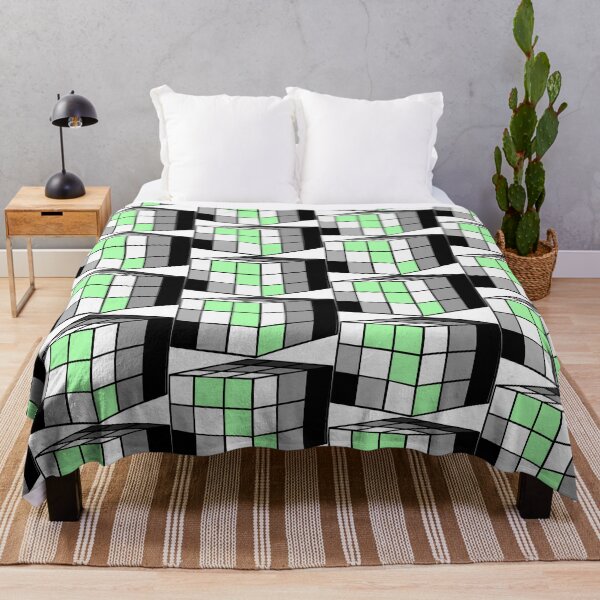 Item preview, Rubik Agender Pride Flag Cube designed and sold by HarveyHandcraftsandDesigns.