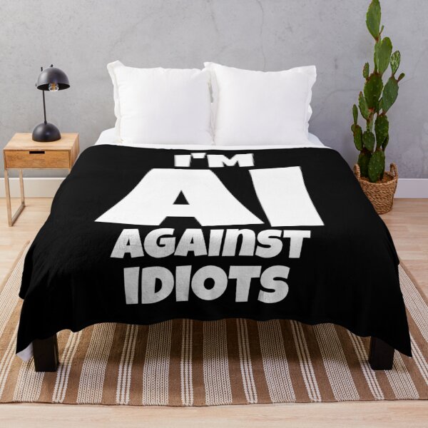 Item preview,  I'm AI – Against Idiots | Funny Bold Tech Quote designed and sold by Karim-Karem.