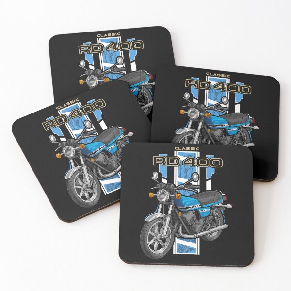 Item preview, Yamaha RD400 1977 (Candy Blue) for Motorcycle Riders designed and sold by MotoApparelHub.