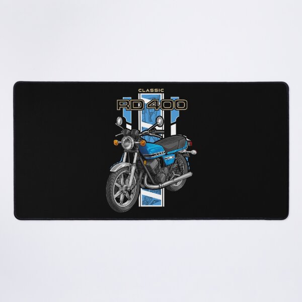 Item preview, Yamaha RD400 1977 (Candy Blue) for Motorcycle Riders designed and sold by MotoApparelHub.