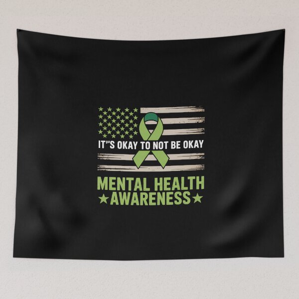 Item preview, US Flag Mental Health Awareness Support Lovers designed and sold by DeadlockCrew.