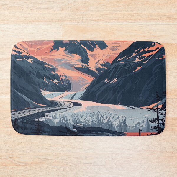 Item preview, Alaska Mountain Lake Minimalist Art Illustration designed and sold by LVTFCOarts.
