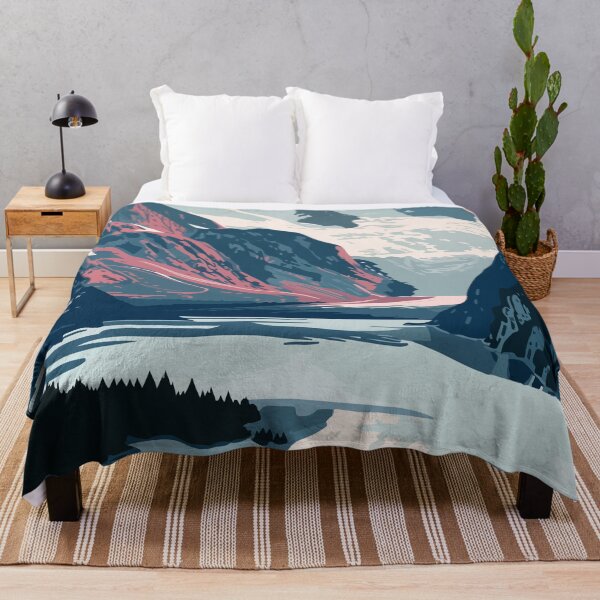 Item preview, Alaska Mountain Scene Minimalist Art Illustration designed and sold by LVTFCOarts.