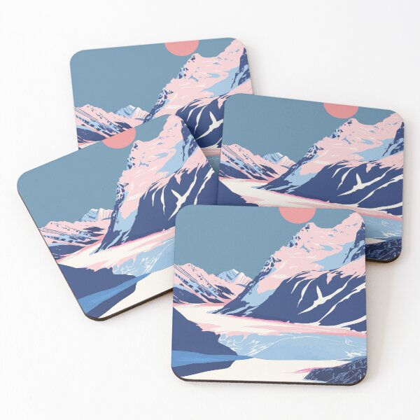 Item preview, Alaska Glacier Scene Minimalist Art Illustration designed and sold by LVTFCOarts.