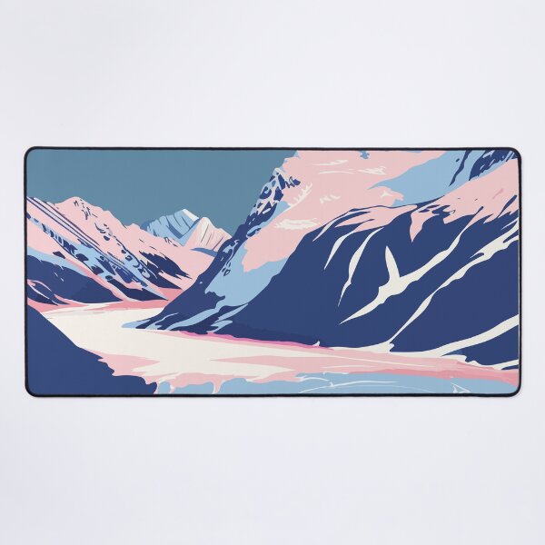 Item preview, Alaska Glacier Scene Minimalist Art Illustration designed and sold by LVTFCOarts.