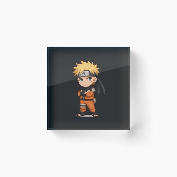 Item preview, Shinobii Kiddo – Chibi Ninja Boy with Spiky Hair and Scroll designed and sold by ColorSplash123.