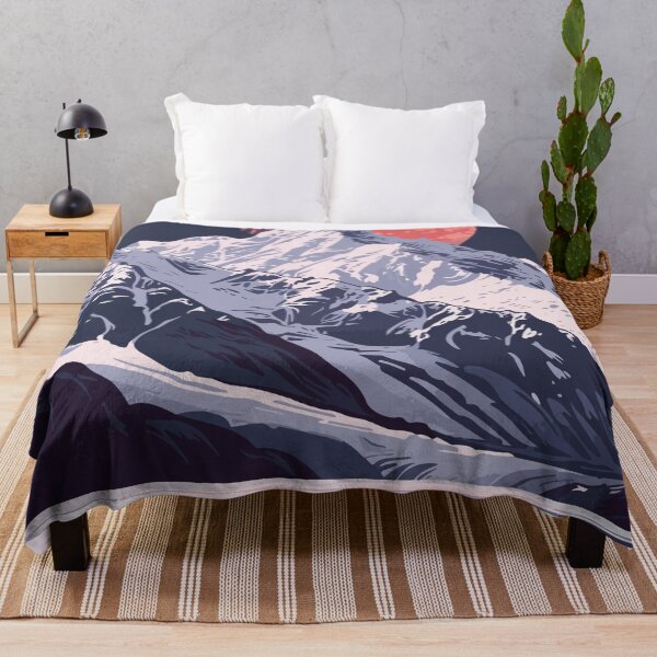 Item preview, Mountain Glacier Lake Nature Minimalist Art Illustration designed and sold by LVTFCOarts.