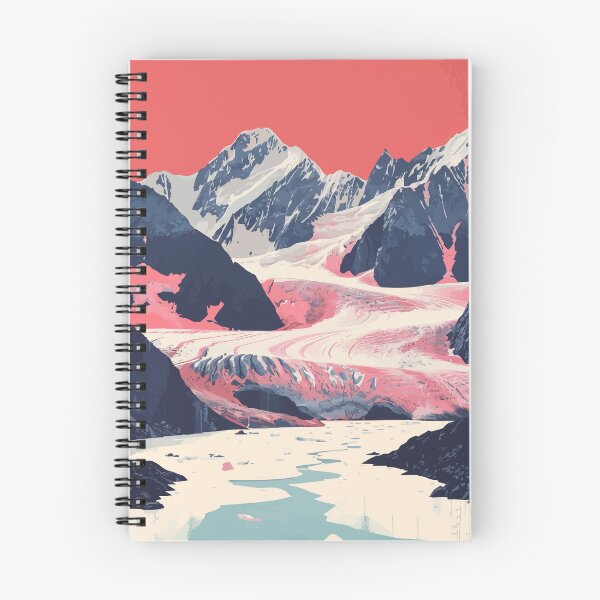 Item preview, Calm Glacier Lake Alaska Minimalist Art Illustration designed and sold by LVTFCOarts.