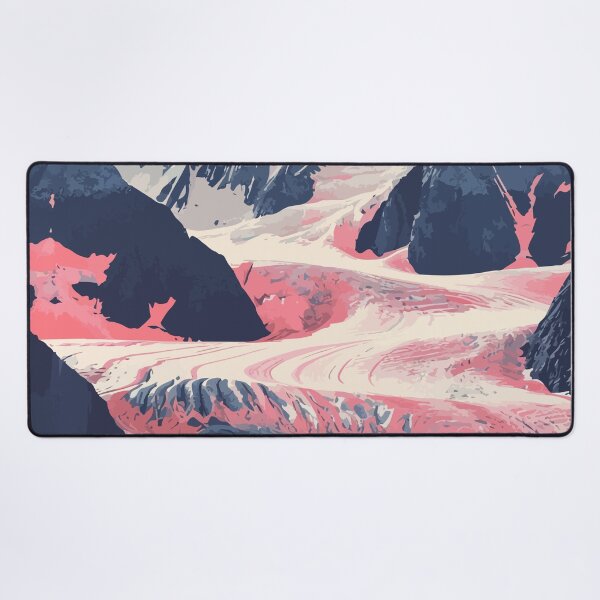 Item preview, Calm Glacier Lake Alaska Minimalist Art Illustration designed and sold by LVTFCOarts.