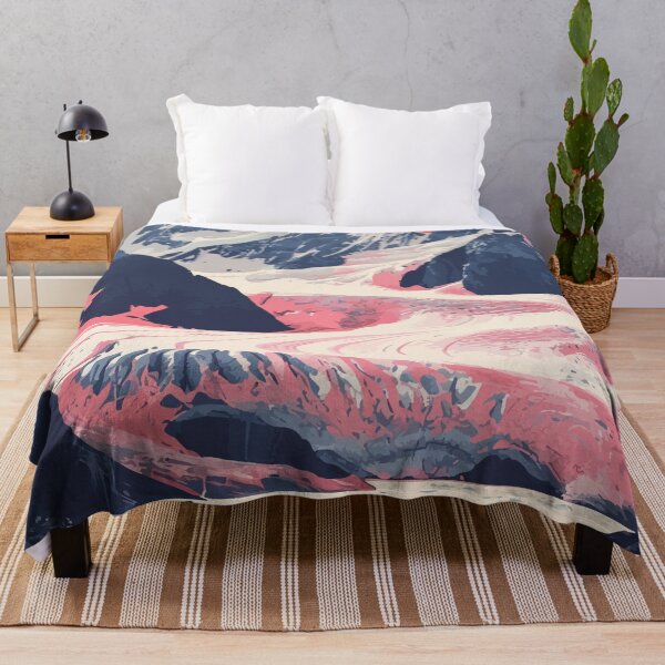 Item preview, Calm Glacier Lake Alaska Minimalist Art Illustration designed and sold by LVTFCOarts.