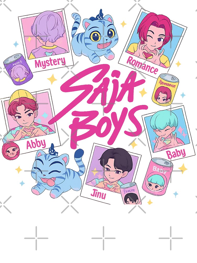 K-Pop Demon Hunters Saja Boys Kids T-Shirt | Weißes Baumwollshirt Für Kinder 3-13 Jahre