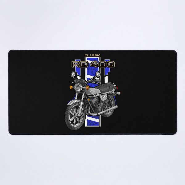 Item preview, Yamaha RD400 1977 (Chrystal Silver) for Motorcycle Riders designed and sold by MotoApparelHub.