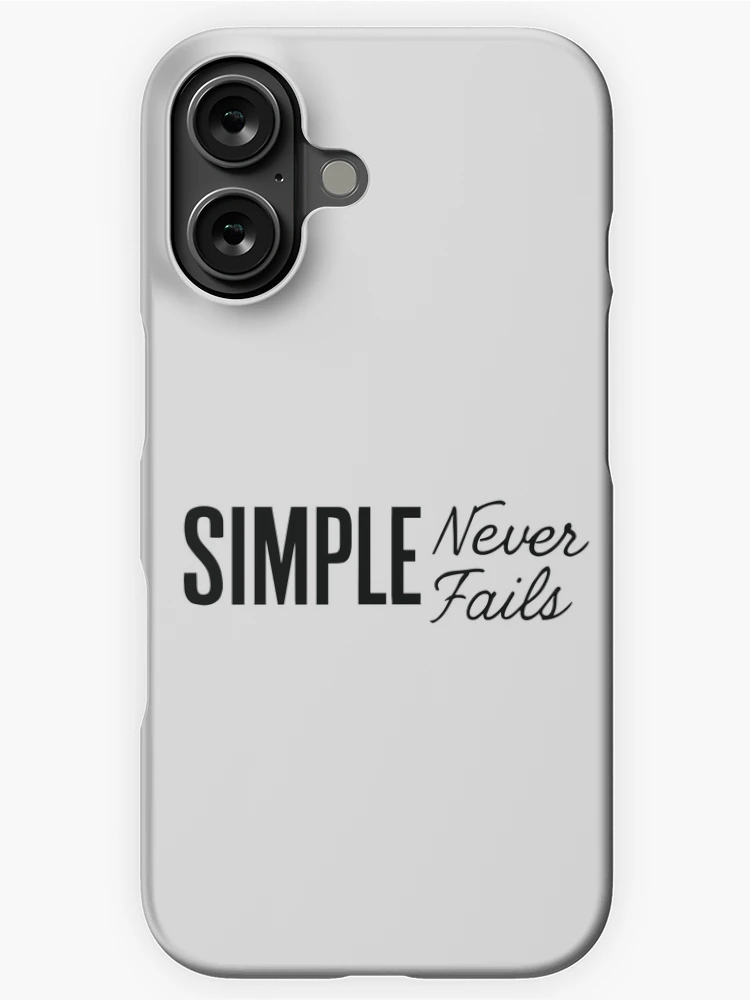 Thumbnail 1 of 4, iPhone Case, Simple Never Fails designed and sold by ThreadQuirk.