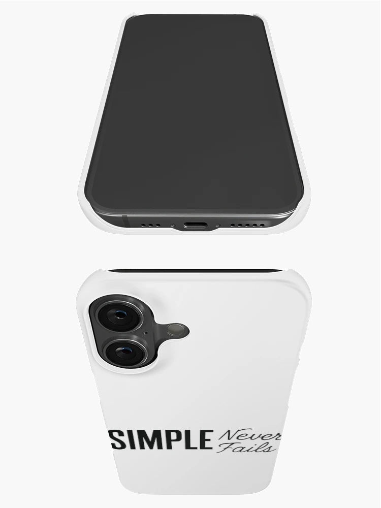 Thumbnail 3 of 4, iPhone Case, Simple Never Fails designed and sold by ThreadQuirk.