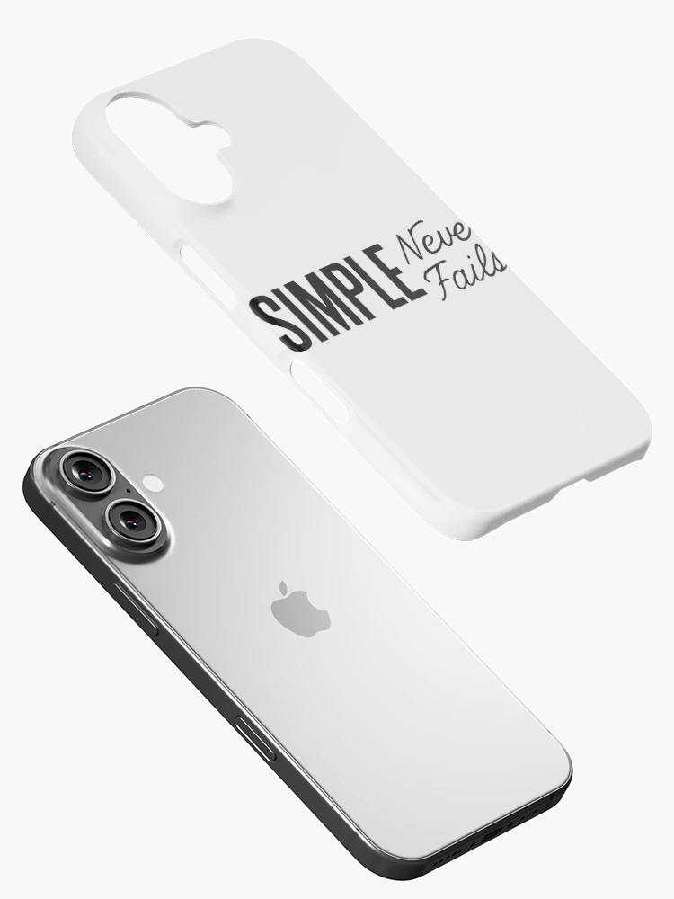 Thumbnail 2 of 4, iPhone Case, Simple Never Fails designed and sold by ThreadQuirk.