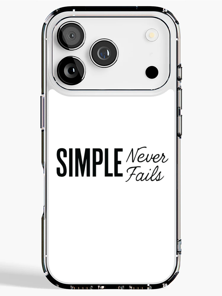 Thumbnail 1 of 5, iPhone Case, Simple Never Fails designed and sold by ThreadQuirk.