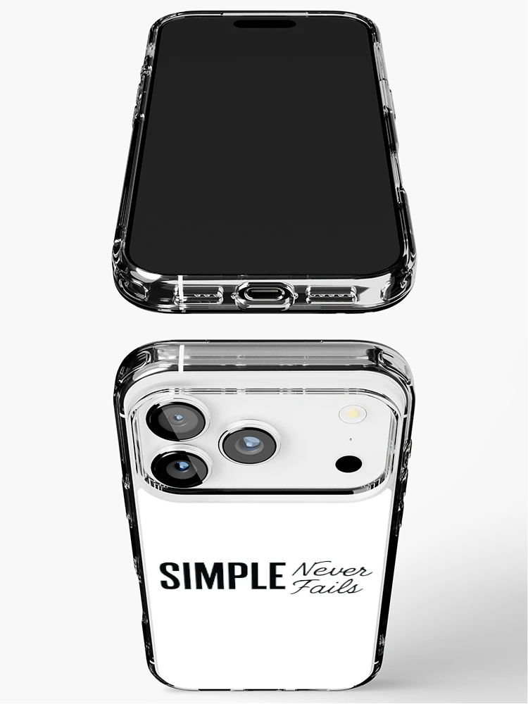 Thumbnail 3 of 5, iPhone Case, Simple Never Fails designed and sold by ThreadQuirk.