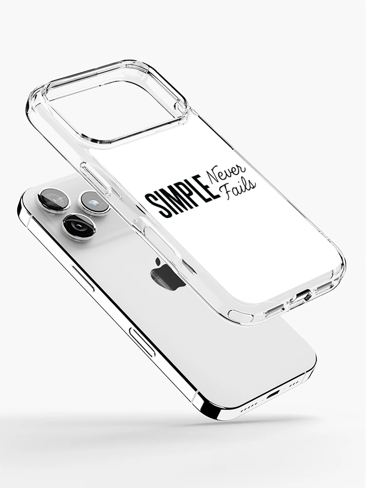 Thumbnail 2 of 5, iPhone Case, Simple Never Fails designed and sold by ThreadQuirk.