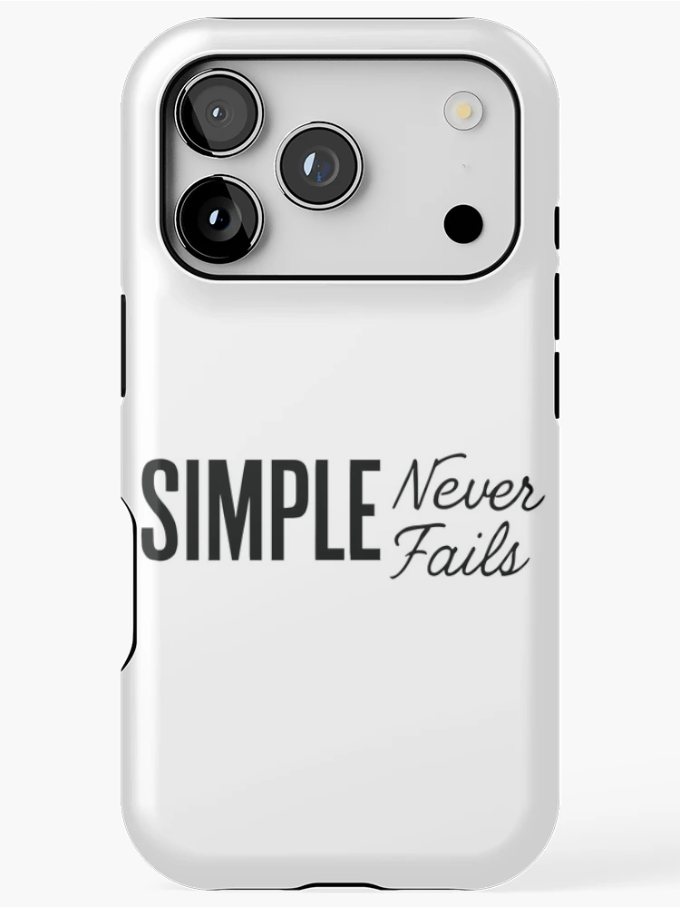 Thumbnail 1 of 4, iPhone Case, Simple Never Fails designed and sold by ThreadQuirk.
